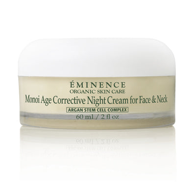 Eminence Organic Skin Care Monoi Age Corrective Night Cream for Face & Neck 2oz
